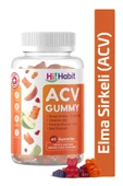 Hİ HABİT Elma Sirkeli Gummy Folik Asit Içeren Sindirim Ve Enerji Desteği Takviye Edici Gıda Vegan Gummies - 1