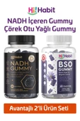 Hİ HABİT NADH Gummy ve Çörek Otu Yağlı Gummy - 2li Set - Takviye Edici Gıda – Vegan Gummies - 1