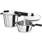 Fissler Vitaquick Glossy Düdüklü Tencere 6+3,5 Litre thumbnail 1