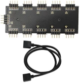 4848 RGB Led Fan Şerit Hub Splitter 10 Port 12V 4 Pin Kablo Çoklayıcı thumbnail 1