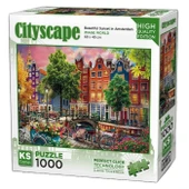 Games Beautiful Sunset In Amsterdam Puzzle 1000 Parça - 1