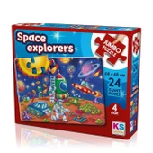Space Explorers Jumbo Puzzle 24 Parça - 1