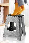 KUZGUN ONLİNE SHOP 28 Cm Dayanıklı Katlanabilir Tabure - Kamp Piknik Metrobüs Otobüs Balıkçı Tabure - 1