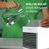 Kiwi KFAN-7613 3'ü 1 Arada Portatif Led Işıklı İyonizer Hava Soğutucu Nemlendirici ve Temizleyici - 6