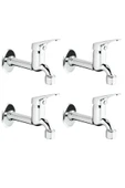KUZGUN ONLİNE SHOP 4lü Aç Kapa Mix Lavabo Musluk Wc Lavabo Uzun Musluk Perlatörlü ( Lisinya ) - 1