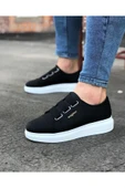 KUZGUN ONLİNE SHOP Siyah Kalın Taban Casual Erkek Ayakkabı - 1