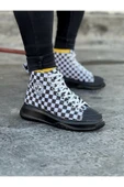 KUZGUN ONLİNE SHOP Damalı Erkek Yarım Bilek Casual Ayakkabı - 1