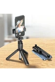 KUZGUN ONLİNE SHOP Masaüstü Tripod Olabilen Telefon Tutuculu Kablosuz Kumandalı Selfie Çubuğu ( Lisinya ) - 1