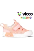 Vicco Momo 346.P24Y.145 Anatomik Taban Kız Çocuk Işıklı Spor Ayakkabı Pudra 26-30 - 1