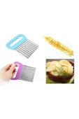 KUZGUN ONLİNE SHOP Chips Chopper Şekilli Sebze ve Meyve Dilimleyici - 1
