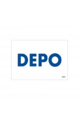 KUZGUN ONLİNE SHOP Depo Uyarı Levhası 17,5x25 KOD:1673 - 1