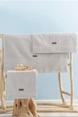 KUZGUN ONLİNE SHOP Welness Stone Gri Havlu Seti - 1