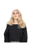 KUZGUN ONLİNE SHOP Kahkülsüz Fiber Sentetik Orta Boy Dalgalı Peruk / Balköpüğü - 1