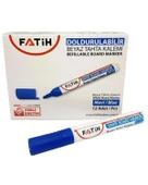 Fatih Doldurulabilir Beyaz Tahta Kalemi Mavi 12 Adet 34350 - 1