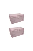 KUZGUN TİCARET Düzenleyici Kutu Organizer Cırtlı Hurç Maxi Boy 30cm X 40cm X 50cm (1 Adet) ( Lisinya ) - 1