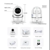 Hafıza Kartlı Wifi Kamera Bebek Telsiz Kamera Hareket Algılama İle İzleme Ses Dinleme - 6