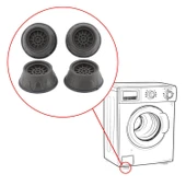 Çamaşır Makinesi Kurutma Titreşim Gürültü Önleyici Yükseltici Ayak Denge Ayağı Kaydırmaz Gri 8 ADET - 6