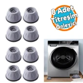 Çamaşır Makinesi Kurutma Titreşim Gürültü Önleyici Yükseltici Ayak Denge Ayağı Kaydırmaz Gri 8 ADET - 1