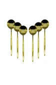 KUZGUN TİCARET 6 PCS GOLD YEMEK KAŞIK SETİ (4767) - Lisinya - 1