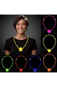 KUZGUN TİCARET Glow Stick Yıldız Kolye - Glow Kolye - Glow Stick Partisi Yıldız Kolye 6 Adet (4767) - Lisinya - 1