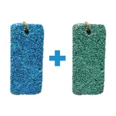 Doğan 2 Adet Doğal Topuk Taşı Ponza Törpü İpli Karışık Renkli - 1