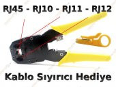 3 Lü Pense + Tester + 100 Adet RJ45 Network Seti - 6