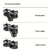 Coofbe İki Gözlü Oto Bardak Tutucu Bardak Çoğaltıcı Torpido Üzeri Bardak Tutucu Araç Bardaklık İçecek Tutucu - 4