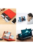 KUZGUN TİCARET Telefon Ve Tablet Ekran Büyütücü Aparat Kırmızı ( Lisinya ) - 1