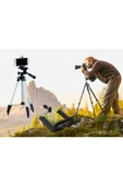 KUZGUN TİCARET Tripod : Telefon ve Kamera Tutucu Ayak + Telefon Tutucu - 105Cm - 1