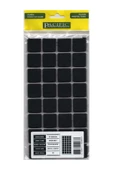 KUZGUN TİCARET Pacific 6025 BL Yapışkanlı Keçe 25 mm X 25 mm Siyah - 1