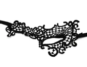 Dantel Tül Malzemeden İmal Sarı Renk Balo Parti Maskesi Venedik thumbnail 3