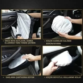 Coofbe Katlanabilir 150x70 CM Araç Ön Cam Güneşlik Ön Cam Araç Perdesi Araç Güneş Koruyucu Oto Güneşlik - 4