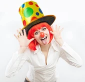 Palyaço Şapkası Rengarenk Puantiyeli 19 cm - 2