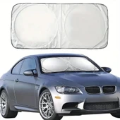 Coofbe Katlanabilir 150x70 CM Araç Ön Cam Güneşlik Ön Cam Araç Perdesi Araç Güneş Koruyucu Oto Güneşlik - 6