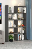 Office Dekoratif Kitaplık Antrasit - 1