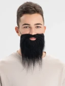 Siyah Renk Takma Sakal Bıyık Takımı thumbnail 1