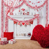 Parti İçin Sim Süs 2 Metre Uzunluk 8 cm Genişlik Pembe Renk İthal - 3