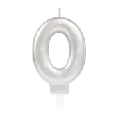 0 Rakam Mum Gümüş Renk - 1