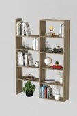 Office Dekoratif Kitaplık Meşe - 3