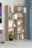 Office Dekoratif Kitaplık Meşe - 6