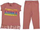 PINK BASKILI TAYTLI KIZ TAKIM - 1