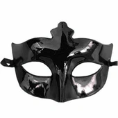 Siyah Renk Masquerade Kostüm Partisi Venedik Balo Maskesi - 1