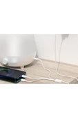 3İN1 Micro Type-C iPhone Şarj Kablo Kısa Powerbank Kablosu İphone 11 12 13 14 15 Pro Max Şarj - 5
