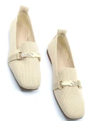 Feles Tiriko Küt Burun Toka Detaylı Kadın Babet Ayakkabı thumbnail 4