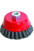 65 Mm Burgulu Çanak Tel Fırça Matkap Daire Fırça thumbnail 1