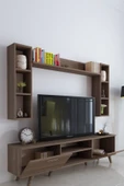 Moonlife İstanbul Dolaplı Tv Ünitesi Ceviz - 5