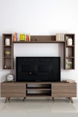 Moonlife İstanbul Dolaplı Tv Ünitesi Ceviz - 4
