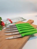 Sürdövbisa 61010 6'lı Meyve Seti (Sivri Uç ) Yeşil thumbnail 1