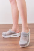 Blum Sabo Terlik Gümüş Fileli Tasarım  Airmax Ortopedik Terlik - 2