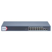 HIKVISION 16port 130w FULL PoE DS-3E1518P-EI/M GIGABIT 1X-UPLINK,1XSFP Yönetilemez Switch Rack Mount - 1